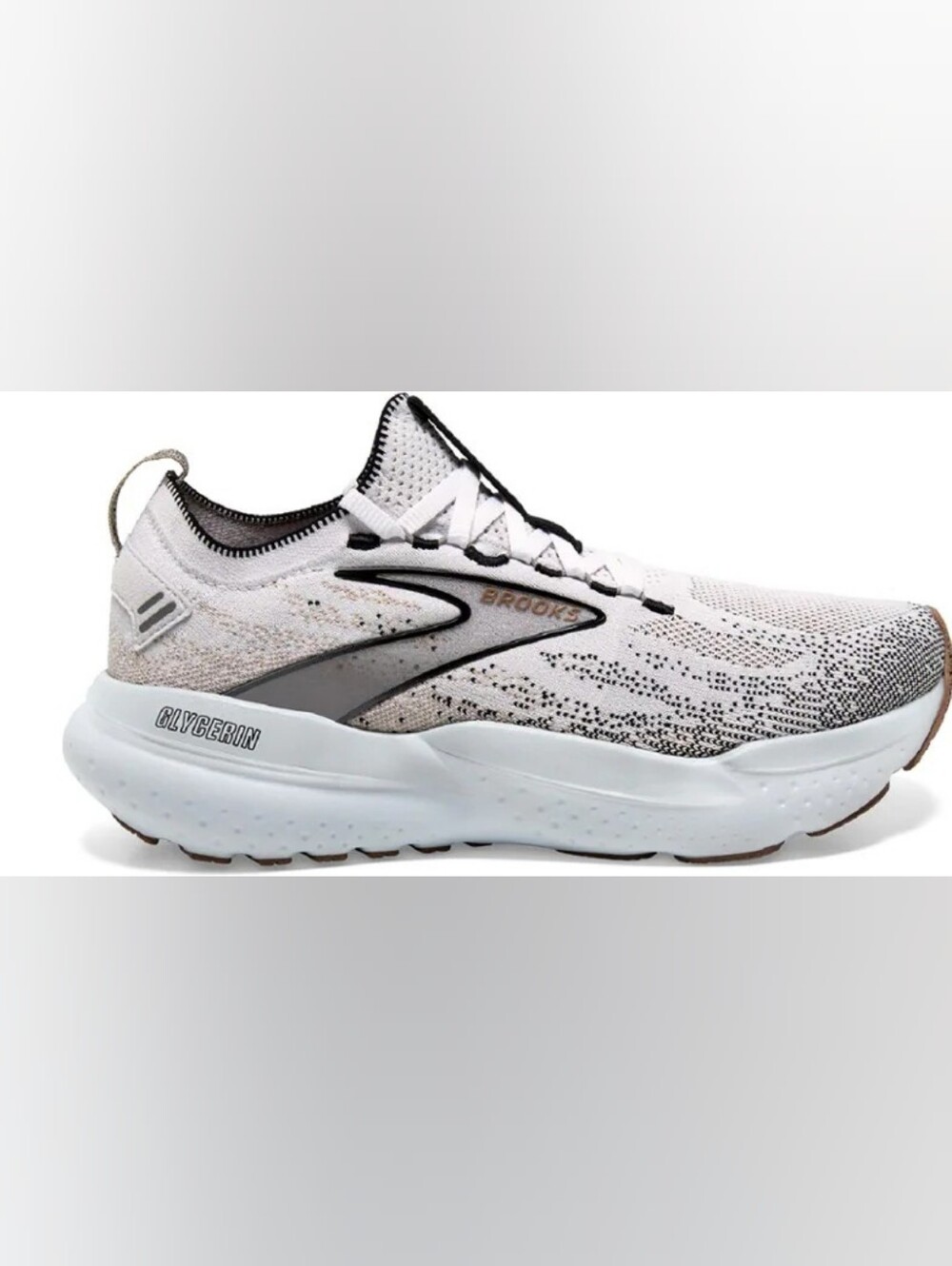 Brooks Glycerin StealthFit 21 Women's White And Grey Size 9.5B